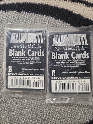 Illuminati 1995 New World Order Card Game Factory Indonesia