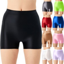 Unisex Oil Shiny Glossy Underwear Sexy See Through Panties Boxer Shorts Knickers