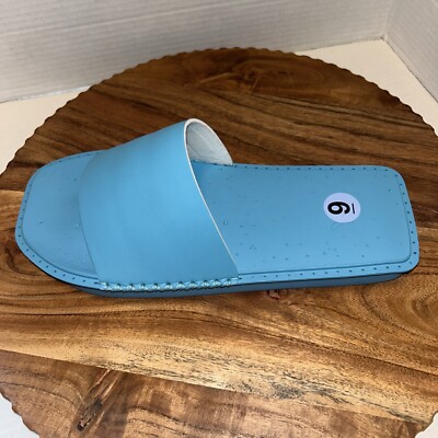 Adidas Y-3 Yohji Yamamoto Blue Cyan Water Slides Men display picture 1