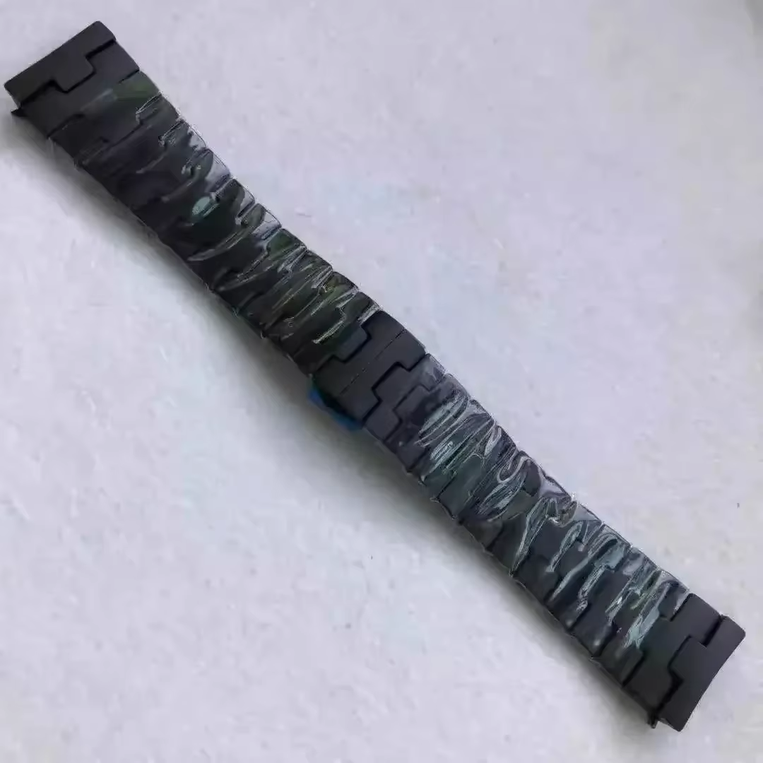 24mm Black Ceramic Bracelet Strap Band Fits Panerai Luminor GMT