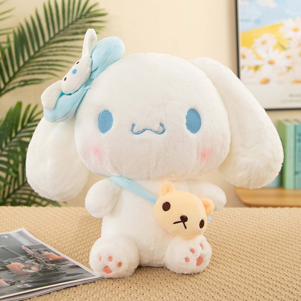 Cute Sanrio Melody Kuromi Cinnamoroll Plush Dolls Stuffed Animal