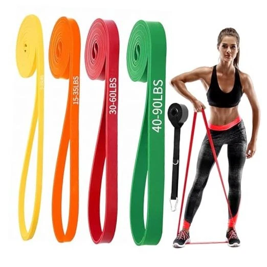 Resistance Bands for Working Out, Pull Up Assist Yellow, Orange, Red, Green