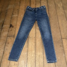 Crewcuts Girls Jean Sz 12 Medium Wash Stretch Elastic Waist Straight Pants