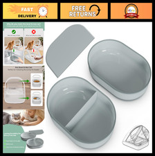 Automatic Microchip Cat Feeder Bowl Mat Set, Sealing Ring for Freshness, Easy
