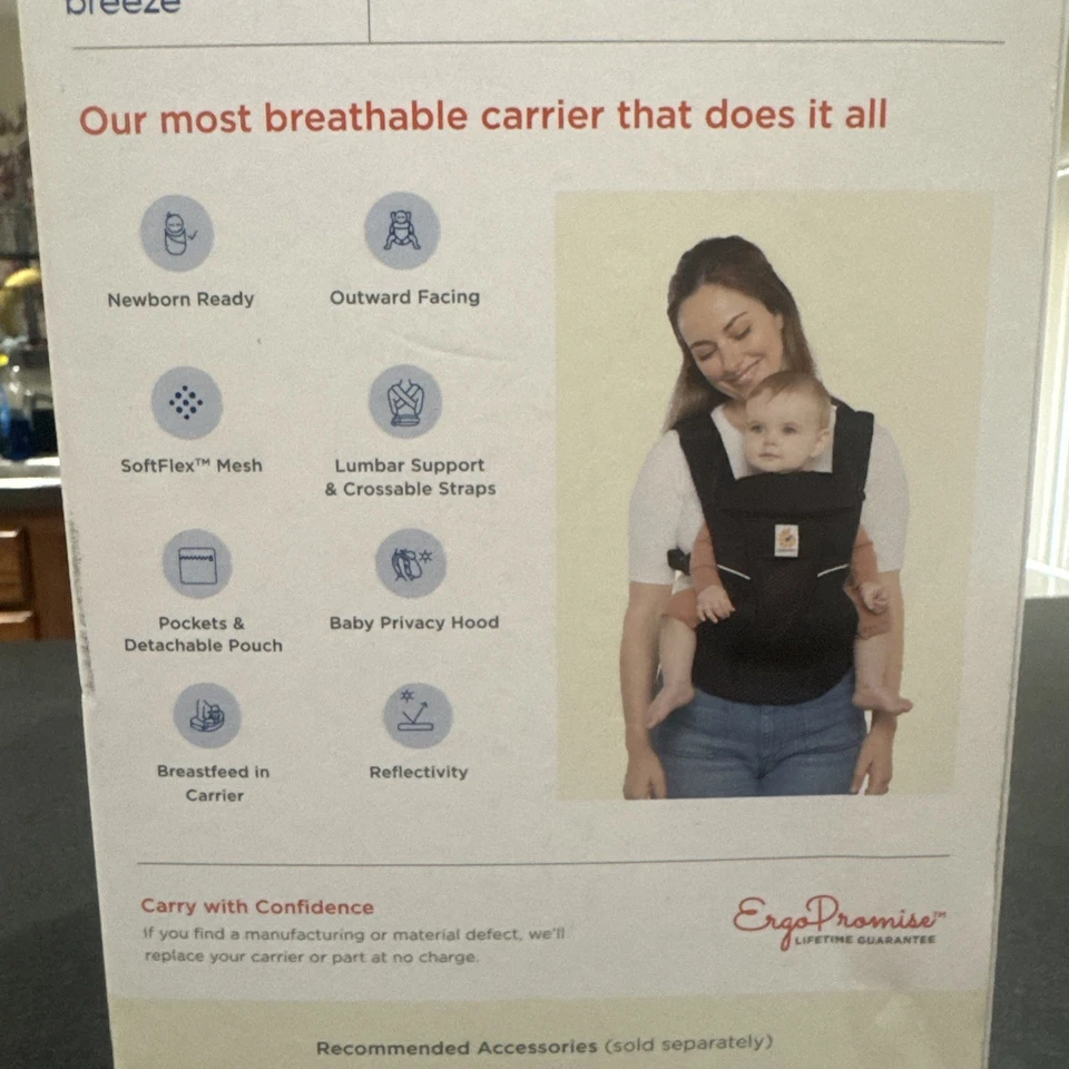 Portabebés Ergobaby BCZ360PONYX - negro Foto 2 de 3