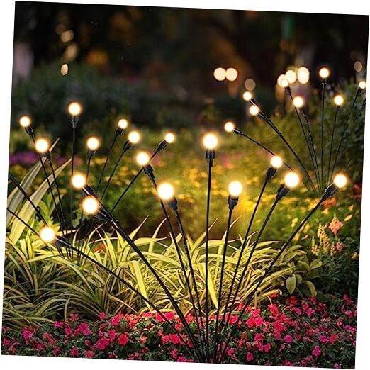 6 Pack Waterproof Solar Christmas Lights for Outdoor Decor in Warm White