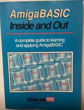 AmigaBasic Inside and Out Paperback 1990 Abacus USED Workbench 1.2 Amiga 500