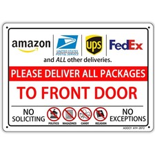 Please Deliver All Packages TO FRONT DOOR, Package 7x9 8 inch, DOOR
