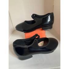 Capezio Patent Leather Girls Tap Shoes 10 M