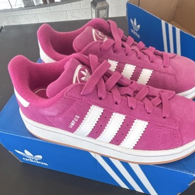adidas Campus 00s EL C Pink/White Unisex Kids US 1 Suede Low Top JH6328