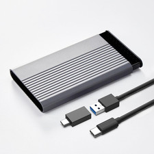 2.5 Inch SATA to USB External Hard Drive Enclosure, USB Type-C/Type-A to Sata