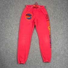 FLAWS - Aviator Nation Red Graphic Fleece La Jolla Jogger Sweatpants Women  s XS
