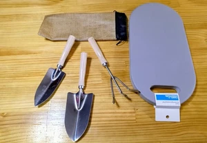 5 Pc Gardening Tool Set w/ Carry Bag + Foam Kneeling Pad – Hand Tools NEW