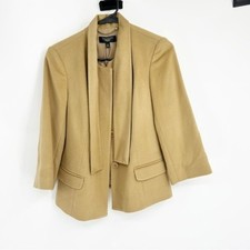 NWT Flawed Talbots 100 Wool Camel Colored Blazer Size 10P