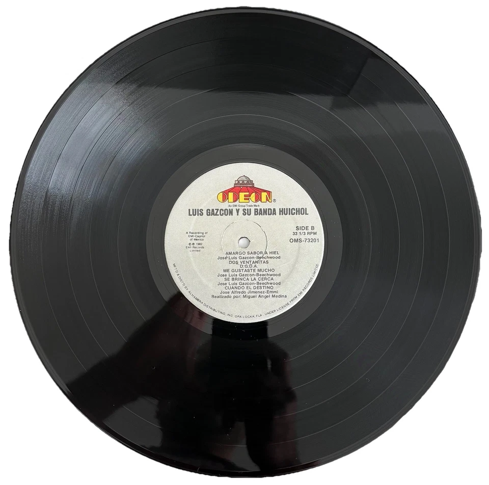 Jose Luis Gazcon y Su Banda Huichol - 1982 EMI Rare Vinyl LP Ultrasonic Cleaned - Image 3 of 4