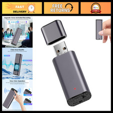 64GB Voice Activated Digital Voice Recorder USB, Portable Audio Recording Device