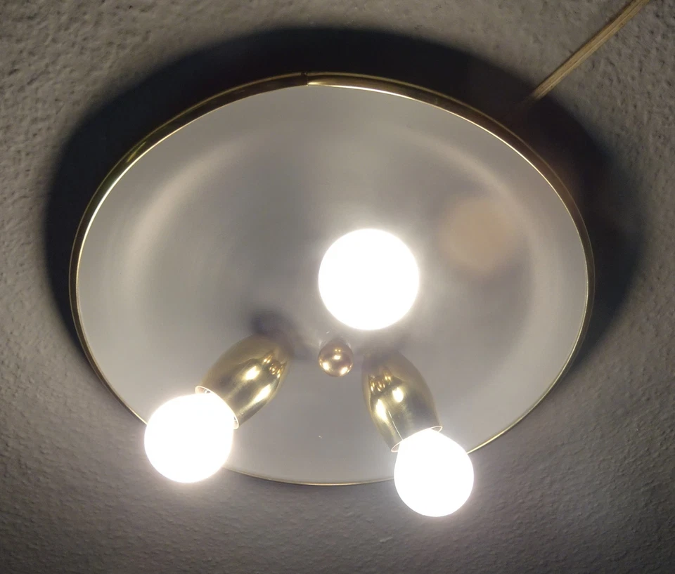 50s PLAFONIERE Deckenlampe SPUTNIK tütenlampe stilnovo 50er 60er vintage retro - Bild 4 von 4