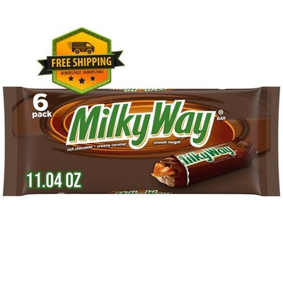 Milky Way Milk Chocolate Candy Bars   1.84 oz Each, Pack of 6