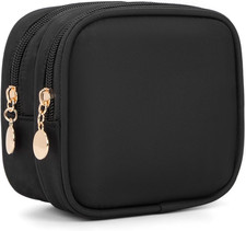 Small Makeup Pouch, Double Zipper Cosmetic Bag, Travel Makeup Bag, Cute Makeup B