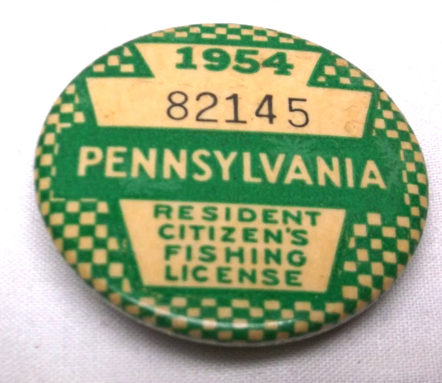 Permis De Pêche De La Pennsylvanie - Collection Vintage 1925 Et 1929