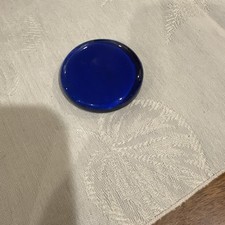 Blue Cabochon Large, Round  Polished, Flat One Side, Smooth  Round On Other
