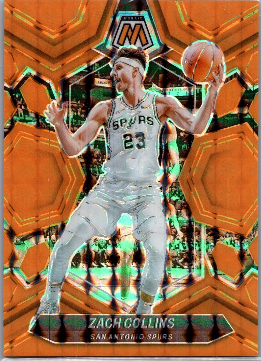 2023-24 Panini Mosaic #97 Zach Collins Mosaic #07/256