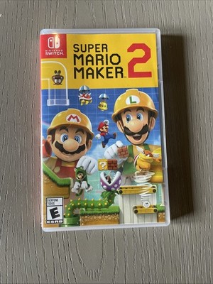 Super Mario Maker 2 Nintendo Switch Video Game with Case and Cartridge Card