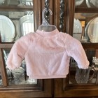 Cat & Jack Baby Pink Faux Fur Jacket 12M Zip Long Sleeve Unisex Toddler — photo 3