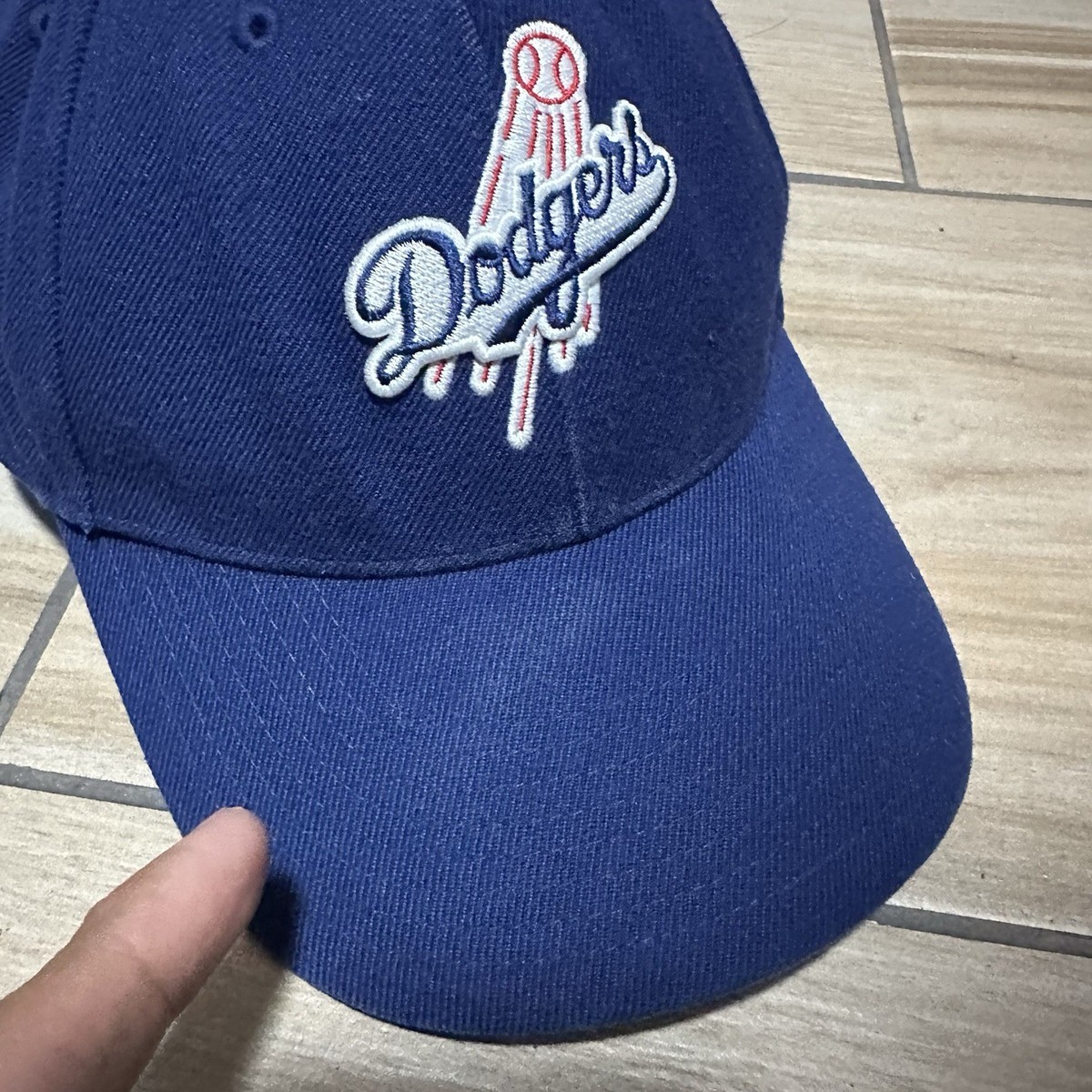 Vintage 90s Nike LA Los Angeles Dodgers Script Baseball Cap Hat 