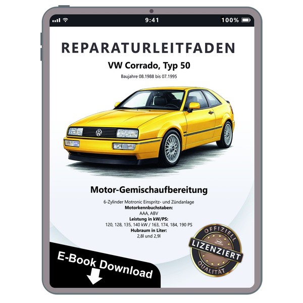 VW Corrado 50 (88-95) 6-Zyl. Motronic Einspritz ZüNdanlage Werkstatthandbuch PDF-image