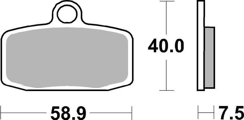 Plaquettes de frein BREMBO 07GR20SX en métal fritté pour moto tout-terrain