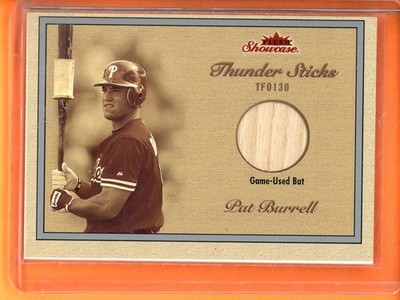 Pat Burrell Thunder Sticks Game Bat /899 2003 Fleer Showcase #TS-PB