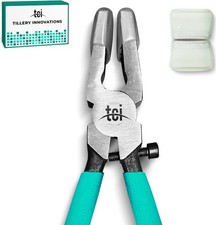 Premium Stained Glass Running Pliers with Extra Rubber Tips for Glass Cutting