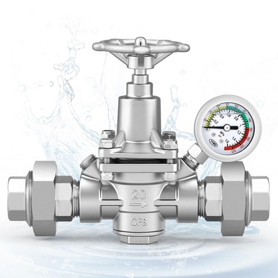 #ad Water Pressure Reducing Valve 3 4 NPT Female Union Stainless Steel Pressure Ga $145.50