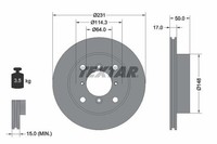 Textar Bremsscheibe Vorne Passend FüR Subaru Suzuki