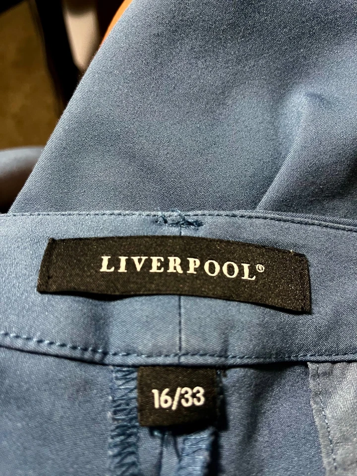 Pantalones Pantalón LIVERPOOL talla 16 Bering Azul Marino Bi-Elástico Harper Bootcut Foto 4 de 4