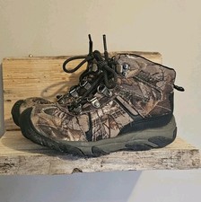 Youth Size 1 Camoflauge Hiking Boots Unbranded