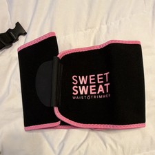 Sweet Sweat Waist Trimmer Black Pink for Ab Muscles