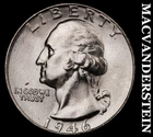 1946 Silver Washington Quarter - Choice Gem Brilliant Unc  Lustrous  #i6442