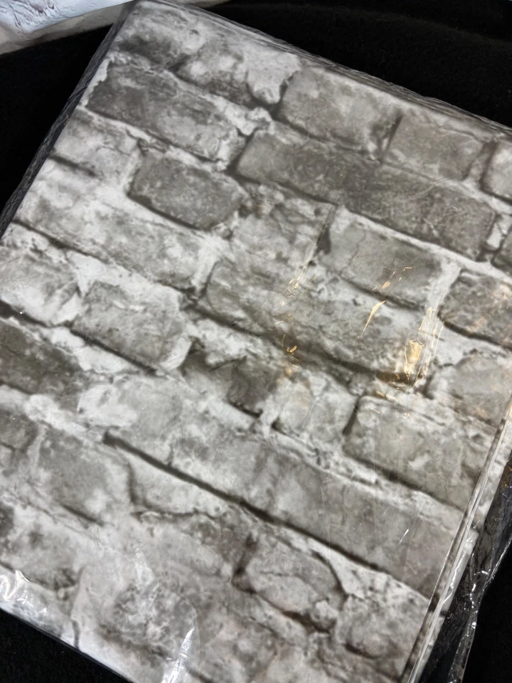 Nuevo telón de fondo fotográfico ladrillo gris 130 cm x 220 cm Foto 3 de 3