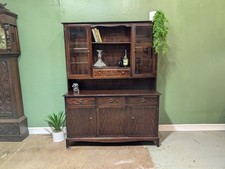 Vintage Hirsch Minnesänger walisische Kommode Mahagoni Sideboard Vitrine