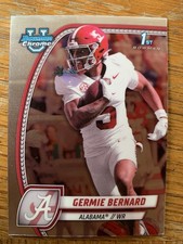 2024 bowman chrome U 1st Germie Bernard RC #156 Pittsburgh Steelers 