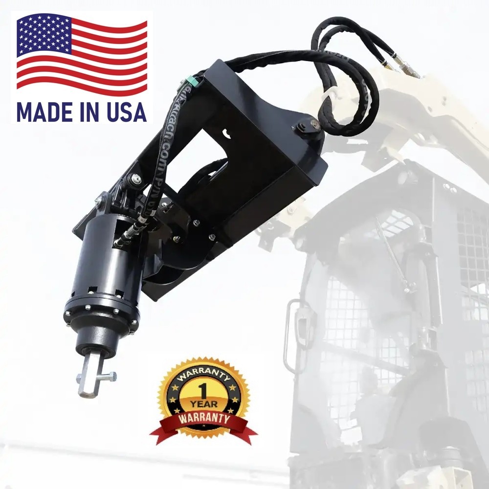 ES HD Auger Head Skid Steer Loader Universal Quick Attach MADE IN USA WE SHIP