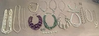 Vintage Costume Jewelry Mixed Lot Of Necklaces, Bracelets And Earrings.