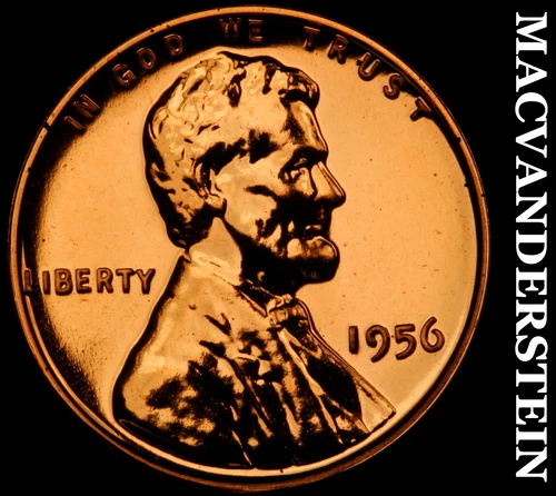 1956 Lincoln Wheat Cent- Red Choice Gem Proof Luster #i448