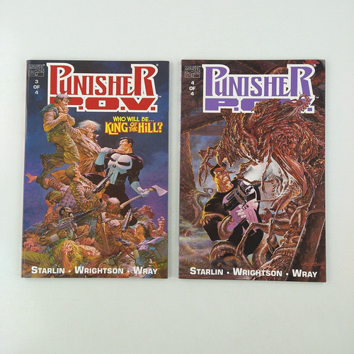 Punisher POV #1-4 Complete Set TPB 1 2 3 4 Lot Wrightson (1991 Marvel Comics) - Picture 4 of 4