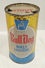 Nice Flat top Stout Bulldog Malt Liquor Beer Can