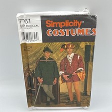 Simplicity 7761 Costume Sewing Pattern Mens XS-XL Renaissance Medieval Tunic