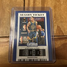 Panini Contenders Basketball Stephen Curry Draft Pick Blue Foil #48 - 2019