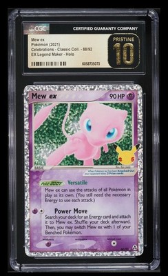CGC Pristine 10 Mew ex 88/92 Celebrations English Classic
